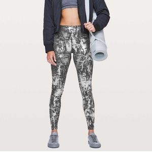 Lululemon Wunder Under Hi-Rise Brindle Foil 28" Crinkle Heather High Shine Foil